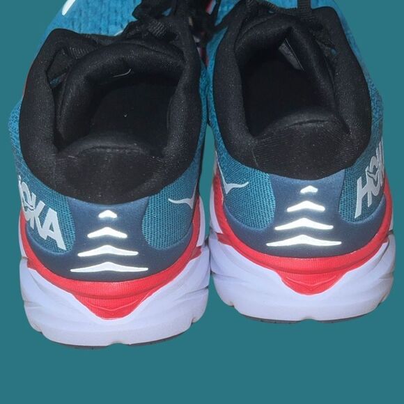 NWOB Men’s Hoka One One Clifton 8 Real Teal/Aquarelle  Running Shoes Sneakers 8. - Picture 5 of 9
